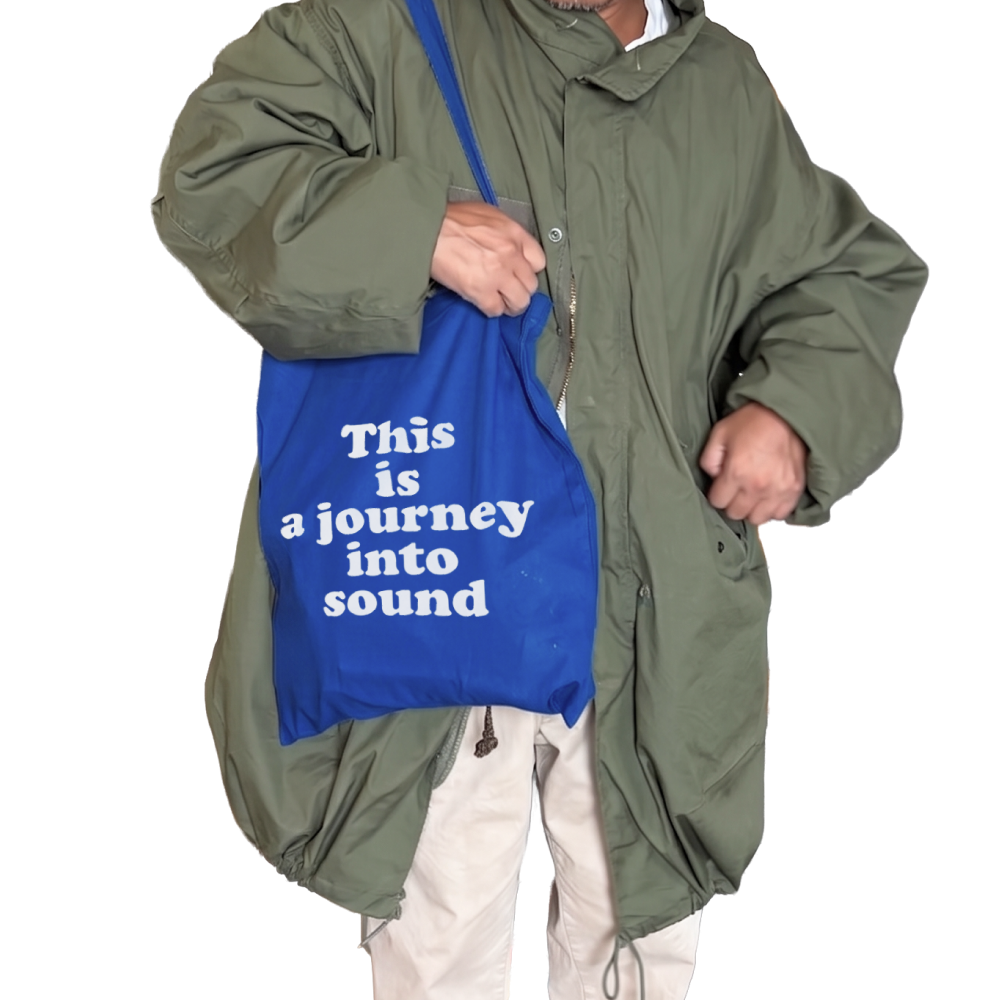 GREATEST HITS BOOTLEG Journey トートバッグ マリンブルー（ディテール）