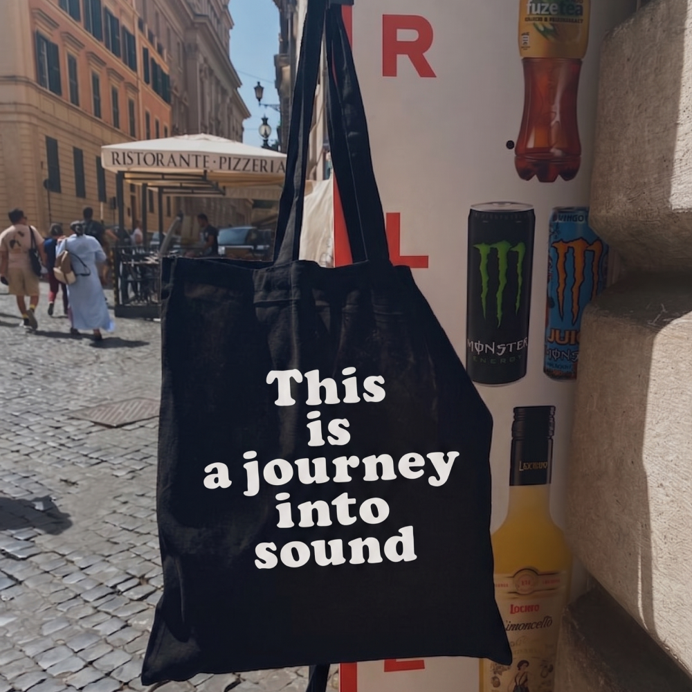 GREATEST HITS BOOTLEG Journey トートバッグ ブラック（ディテール）