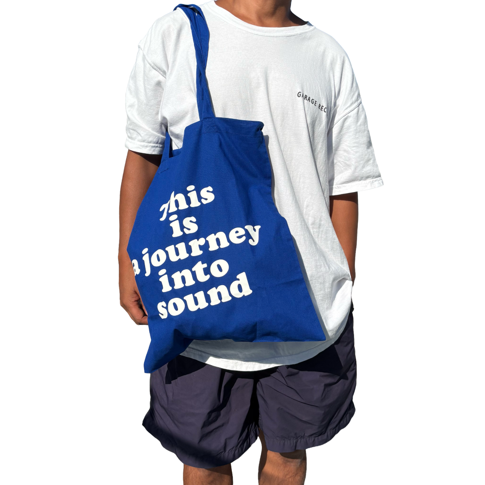 GREATEST HITS BOOTLEG Journey トートバッグ マリンブルー（ディテール）