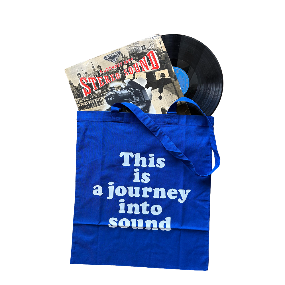 GREATEST HITS BOOTLEG Journey トートバッグ マリンブルー（レコードとともに）